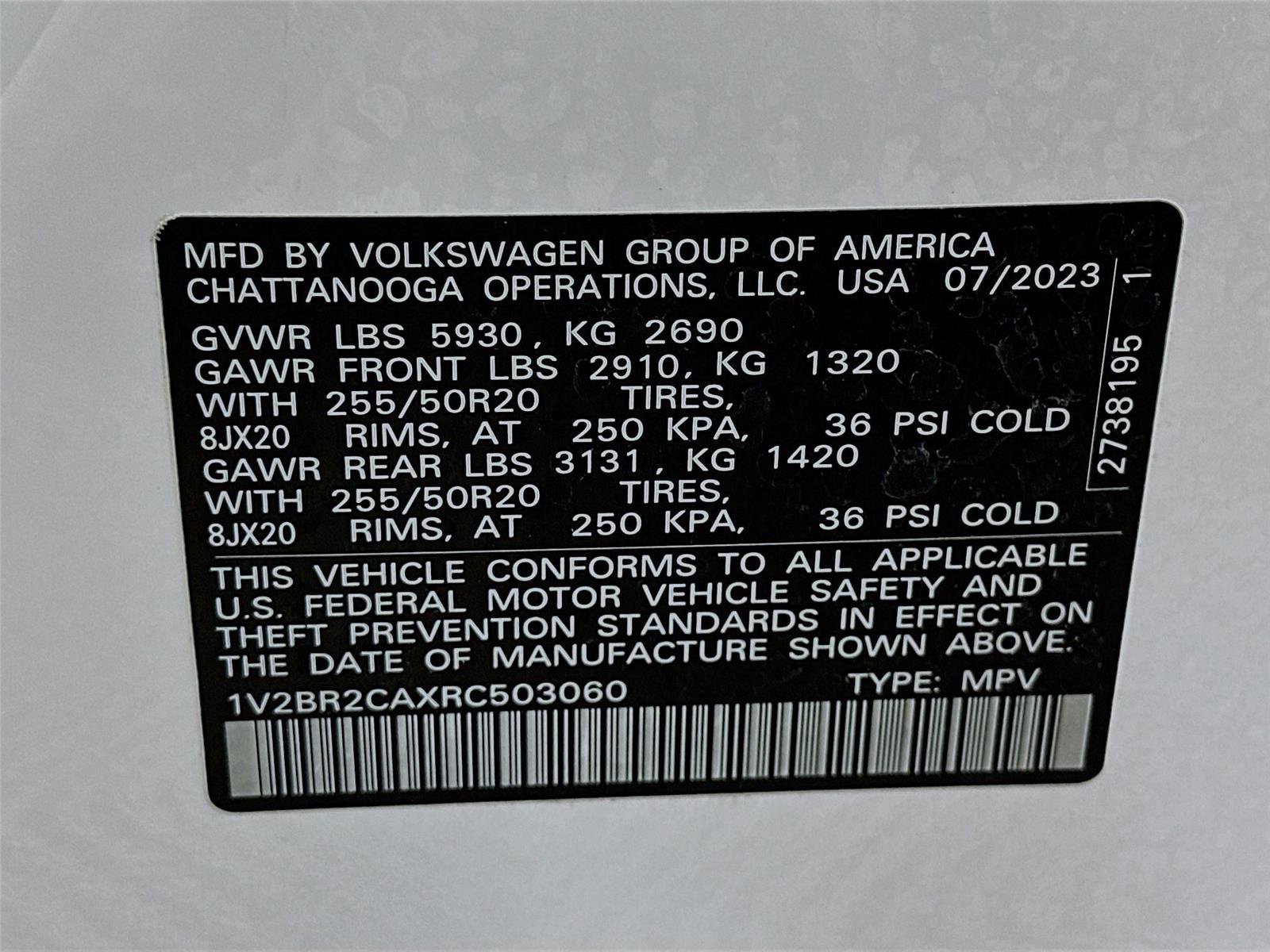 Used 2024 Volkswagen Atlas SEL AWD/4WD image 24