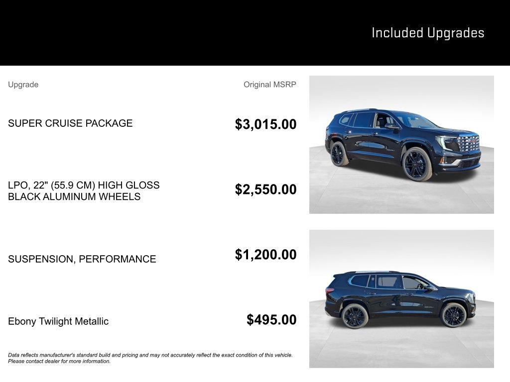 New 2026 GMC Acadia Denali w/ Super Cruise Package image 8