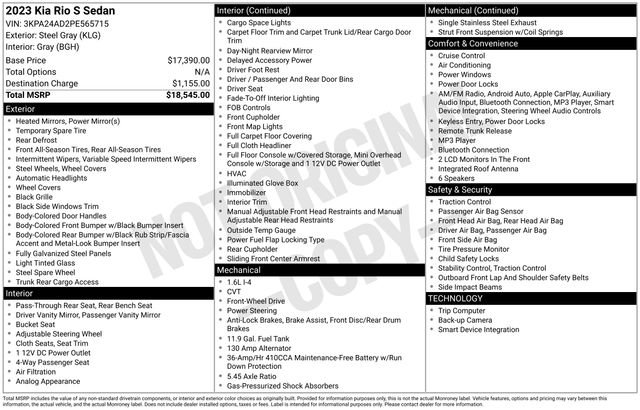 Used 2023 Kia Rio S image 50