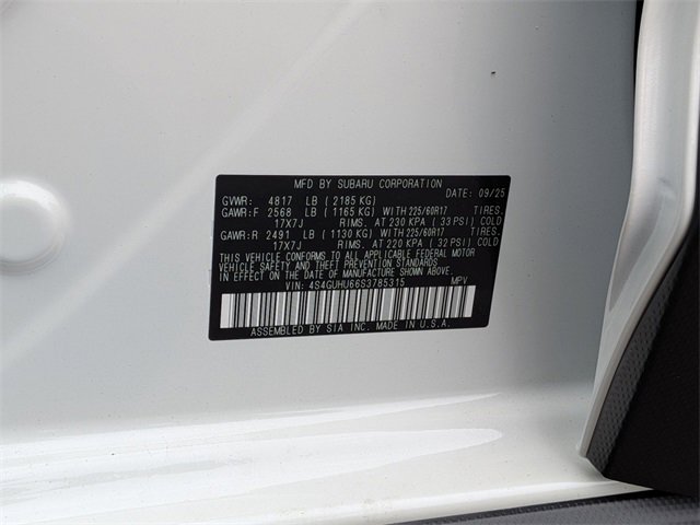 New 2025 Subaru Crosstrek 2.5i Wilderness w/ Crosstrek Mirror Package image 32