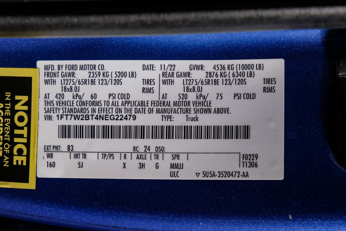Used 2022 Ford F250 Lariat w/ Chrome Package image 60