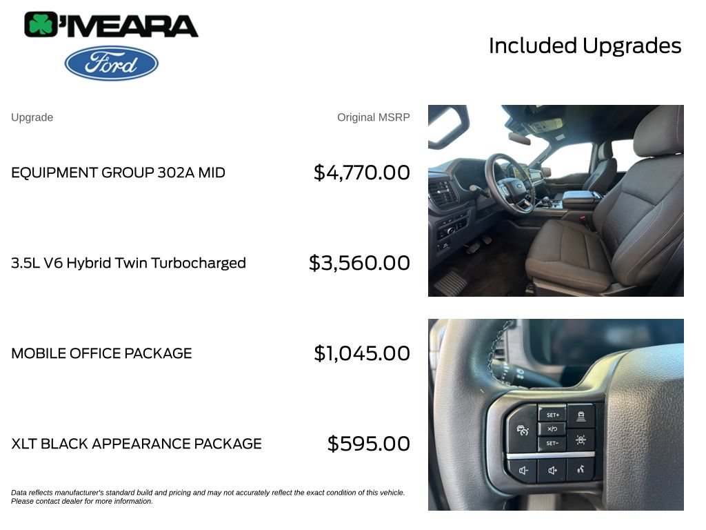 Used 2024 Ford F150 XLT w/ Equipment Group 302A MID AWD/4WD image 4