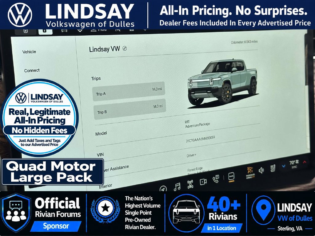 Used 2022 Rivian R1T Adventure AWD/4WD image 25