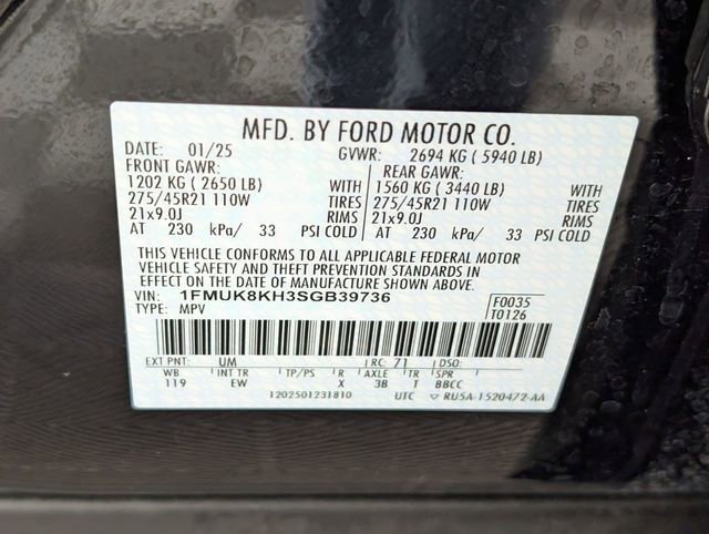 Used 2025 Ford Explorer ST-Line w/ ST-Line Street Pack image 40