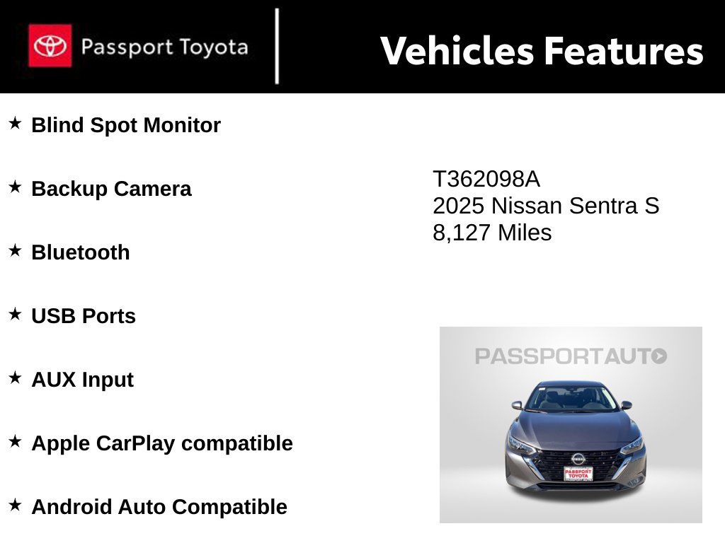 Used 2025 Nissan Sentra S FWD image 10