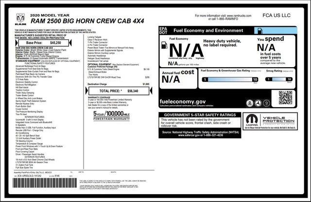 Used 2020 RAM 2500 Big Horn image 60