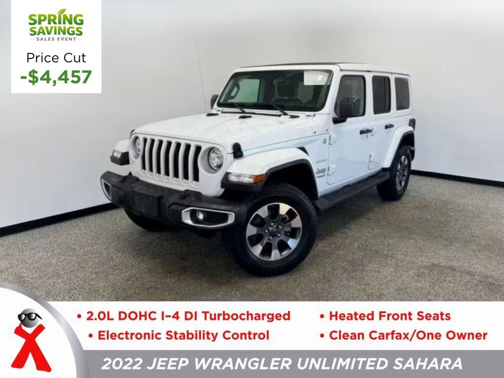 Used 2022 Jeep Wrangler Unlimited Sahara w/ Cold Weather Group