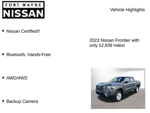 Certified 2023 Nissan Frontier SV w/ Tow Package image 7