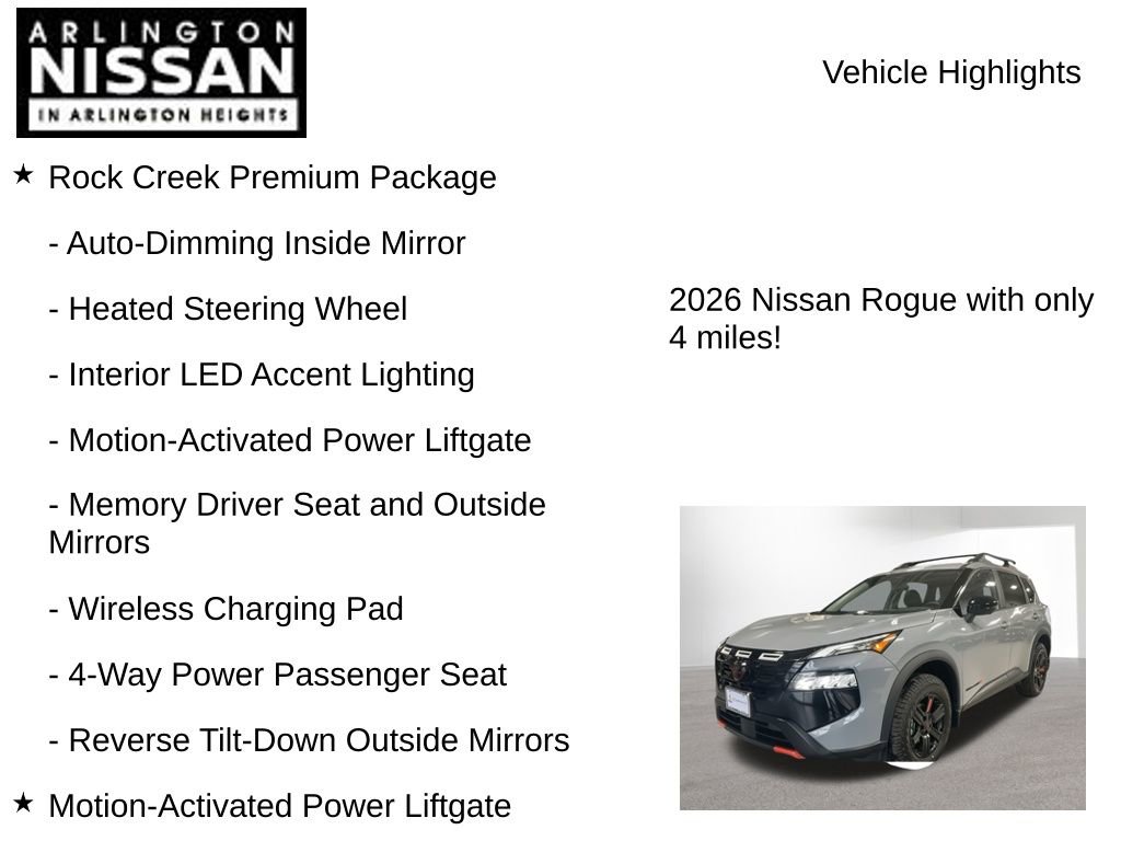 New 2026 Nissan Rogue SV w/ Rock Creek Premium Package AWD/4WD image 8