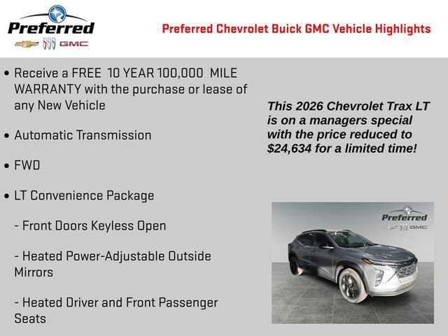 Used 2026 Chevrolet Trax LT w/ Midnight Edition FWD image 2