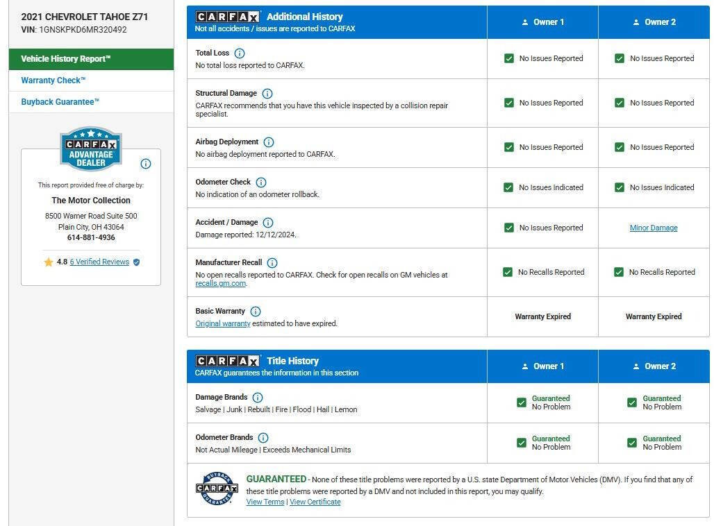 Used 2021 Chevrolet Tahoe Z71 w/ Luxury Package image 18