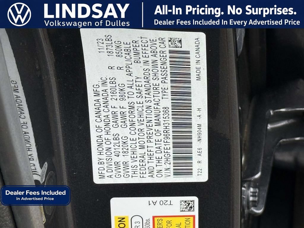 Used 2024 Honda Civic Touring image 30