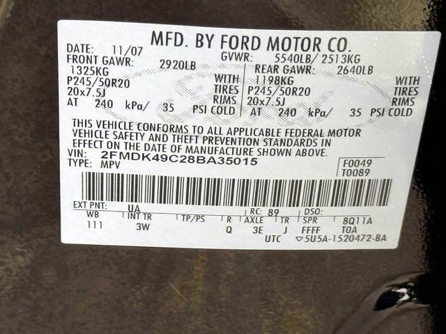 Used 2008 Ford Edge Limited AWD/4WD image 18