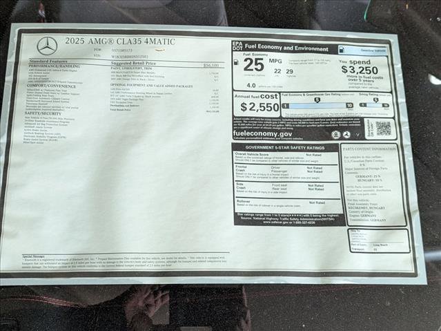 New 2025 Mercedes-Benz CLA 35 AMG 4MATIC image 18