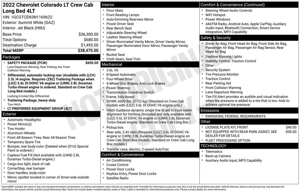 Used 2022 Chevrolet Colorado LT w/ Safety Package image 15