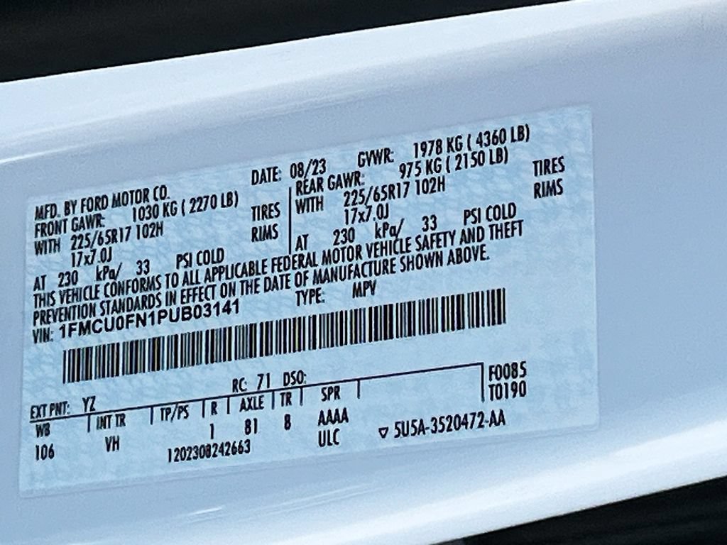 Used 2023 Ford Escape FWD image 29
