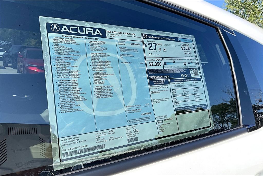 New 2025 Acura ADX A-Spec image 28