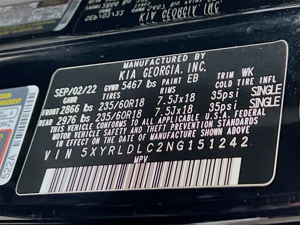 Used 2022 Kia Sorento S w/ Panoramic Sunroof Package AWD/4WD image 37