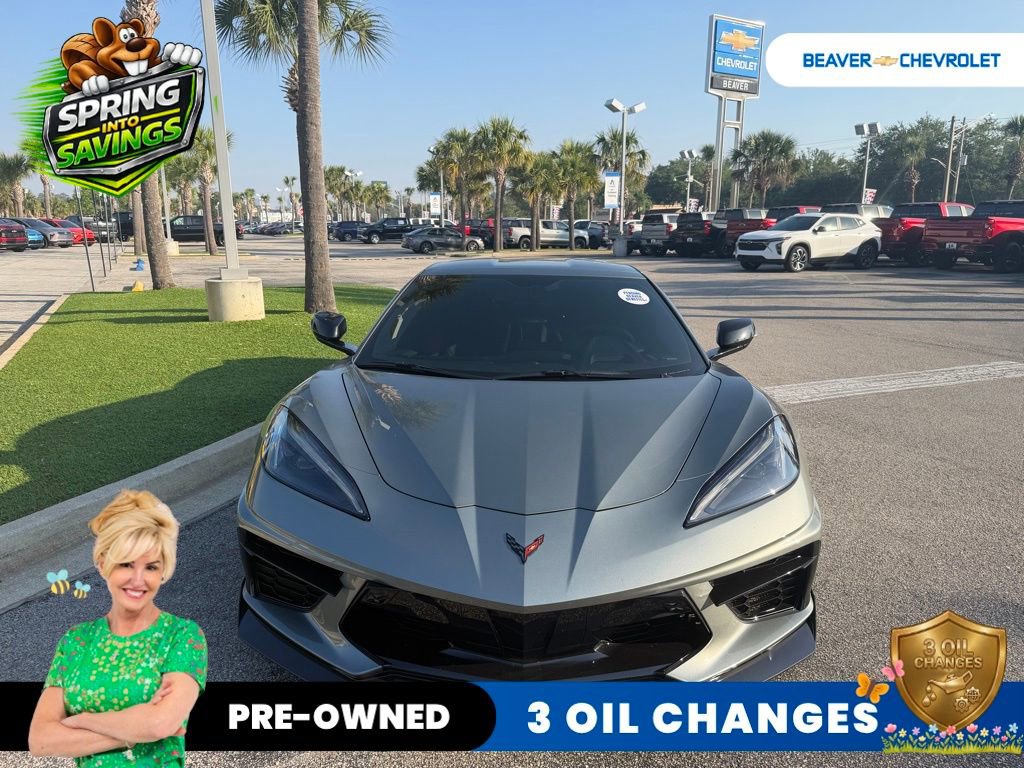 Used 2023 Chevrolet Corvette Stingray Premium Cpe w/ Engine Appearance Package RWD image 2