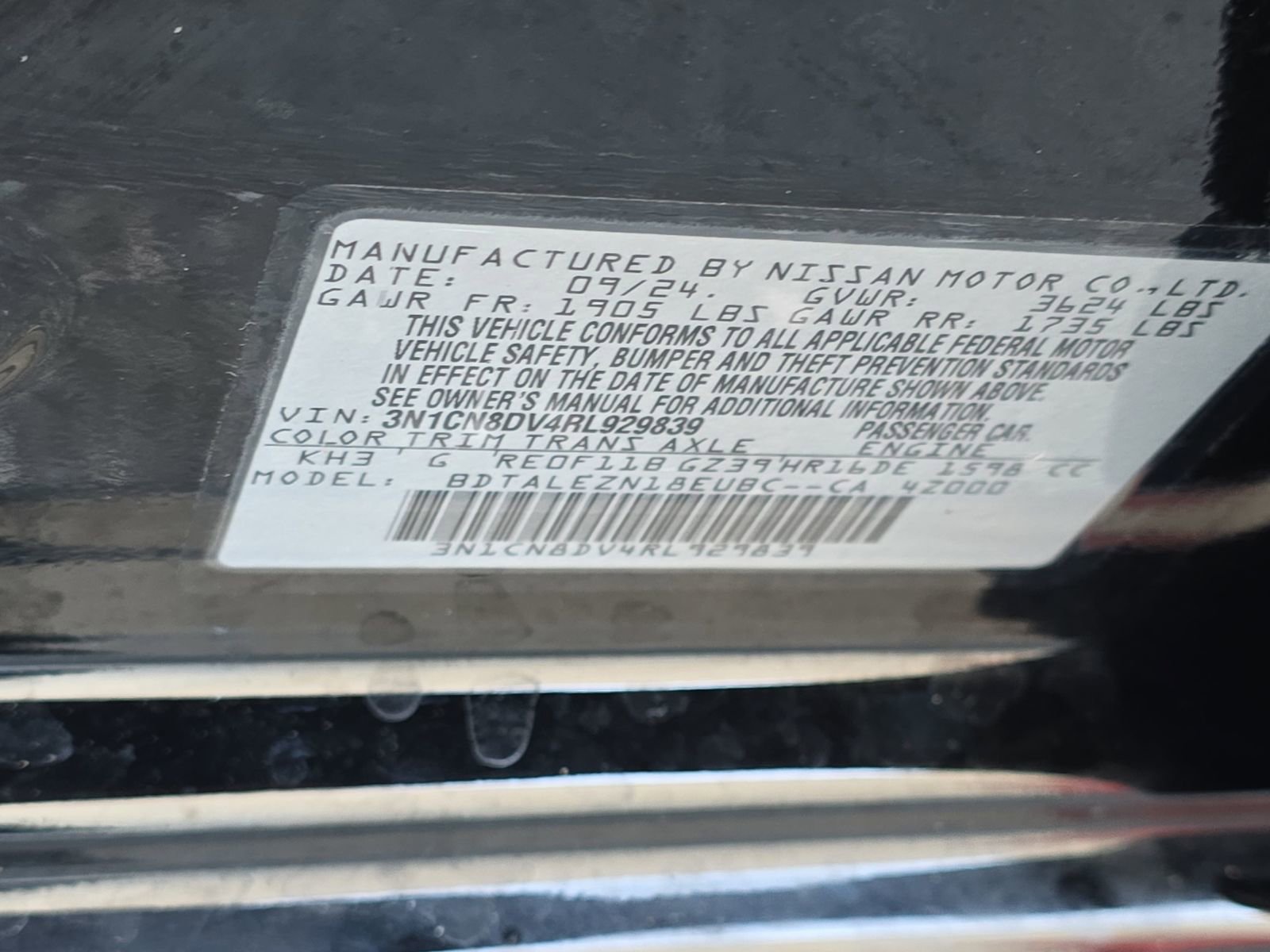 Used 2024 Nissan Versa S w/ S Plus Package image 40