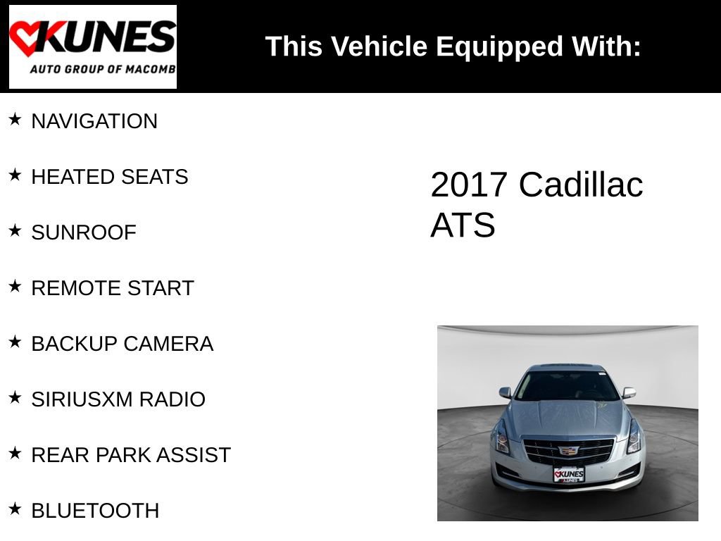 Used 2017 Cadillac ATS Luxury AWD/4WD image 3