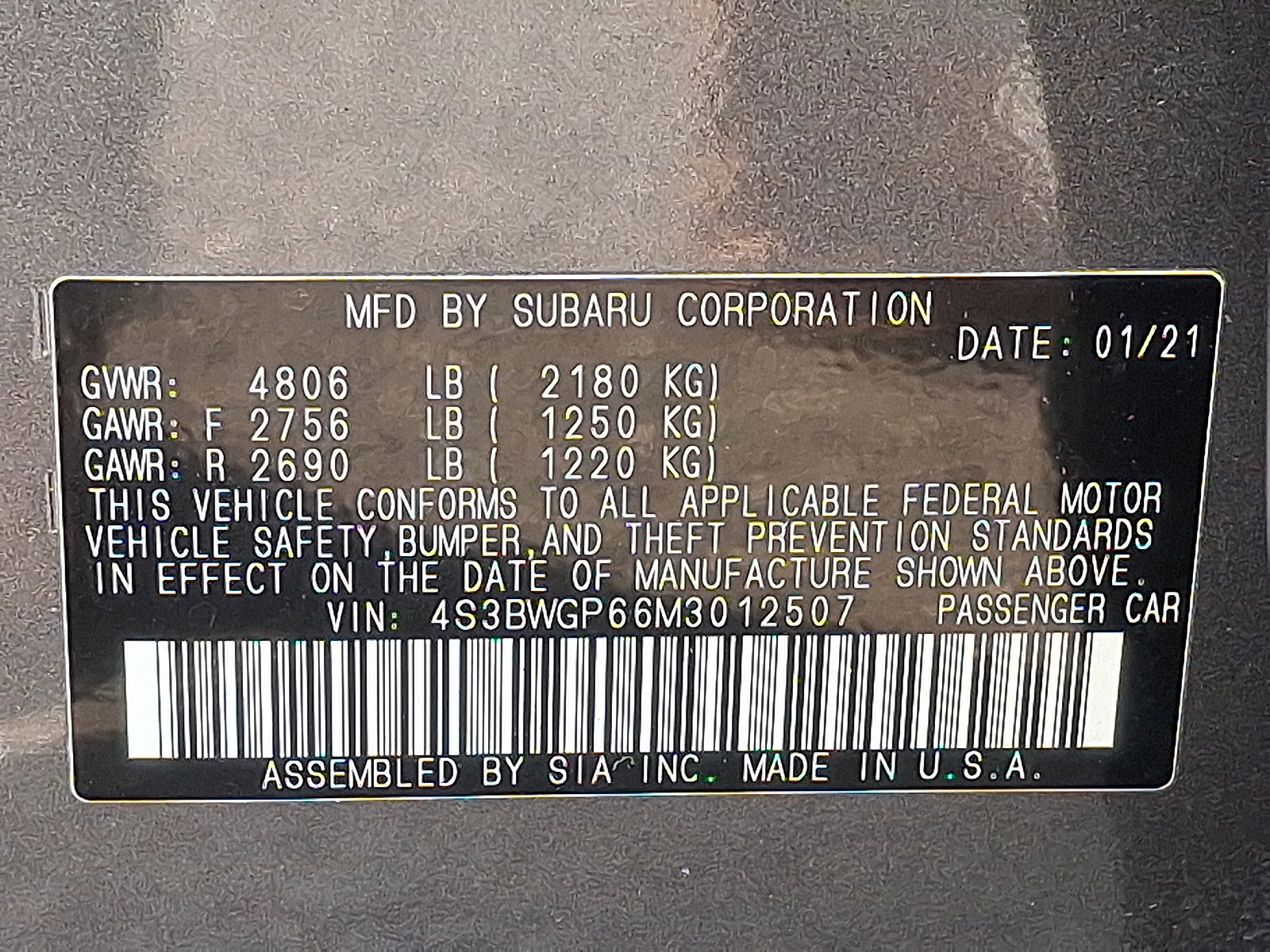 Used 2021 Subaru Legacy Touring XT image 27