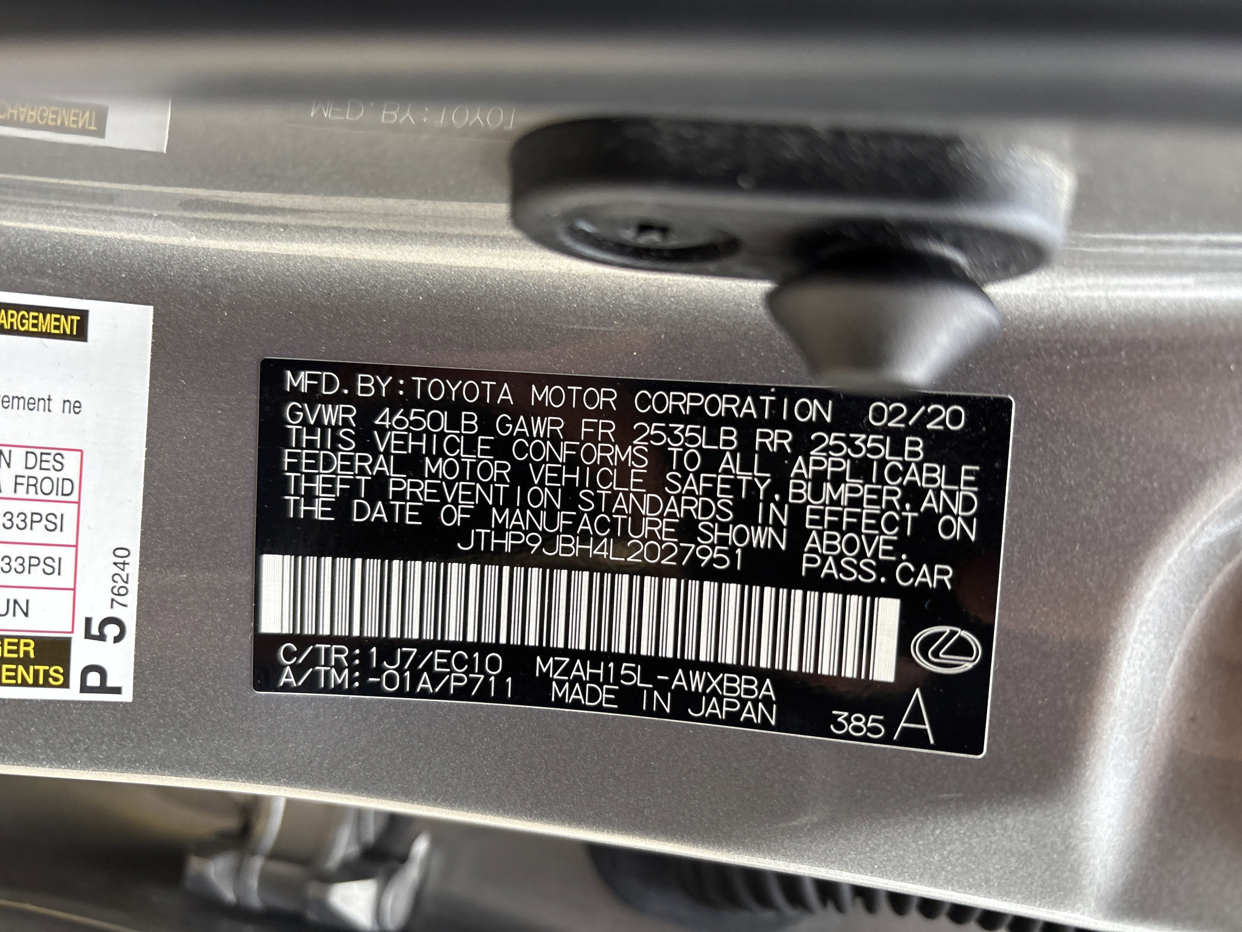 Used 2020 Lexus UX 250h w/ Premium Package image 35