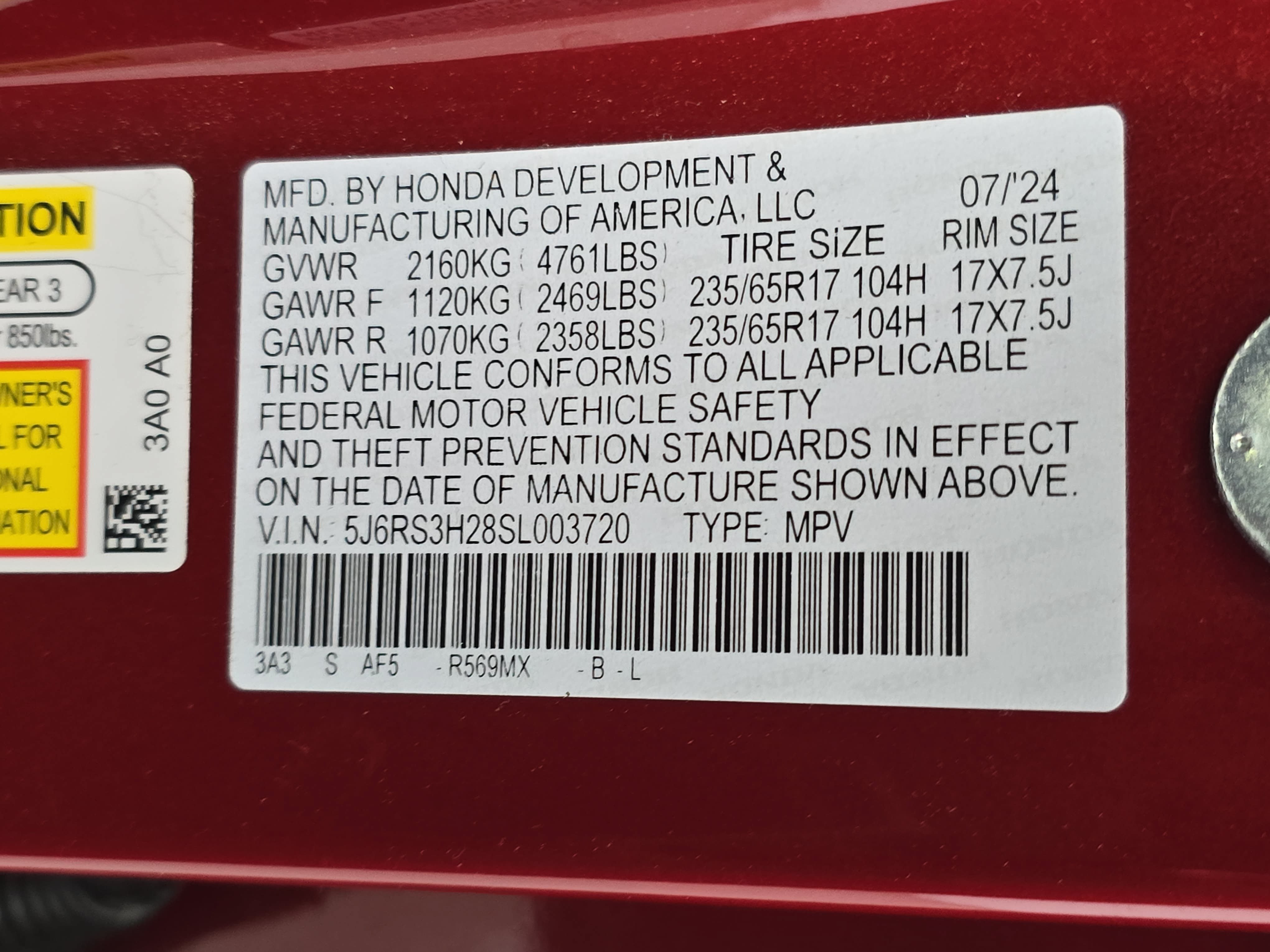 Certified 2025 Honda CR-V LX image 34
