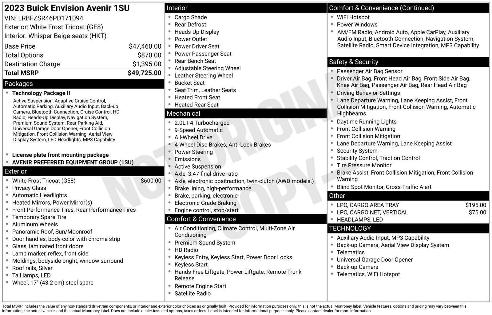 Used 2023 Buick Envision Avenir image 27
