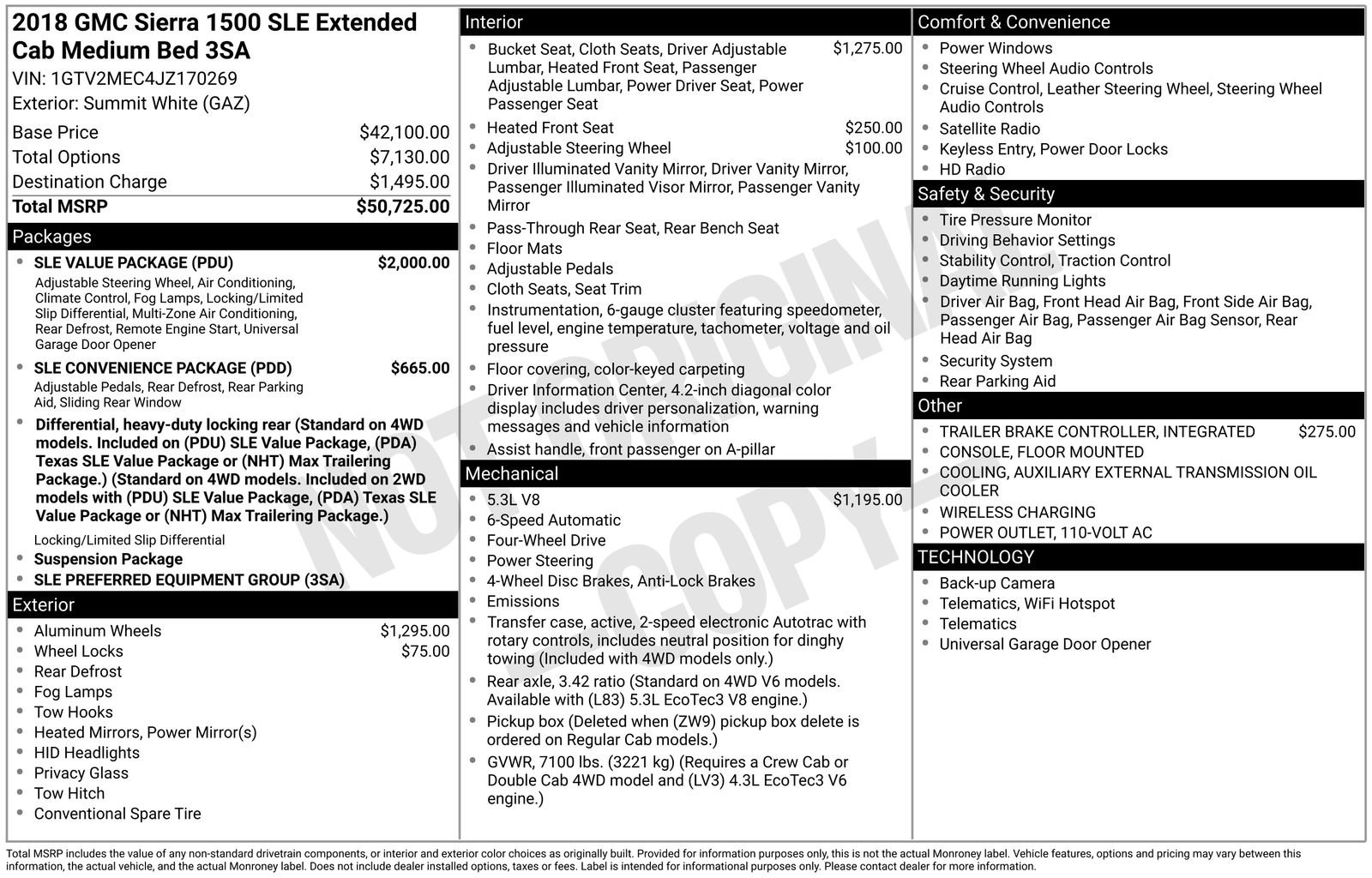 Used 2018 GMC Sierra 1500 SLE w/ SLE Value Package image 6