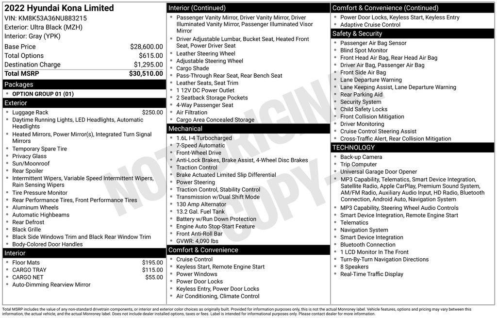 Used 2022 Hyundai Kona Limited image 3