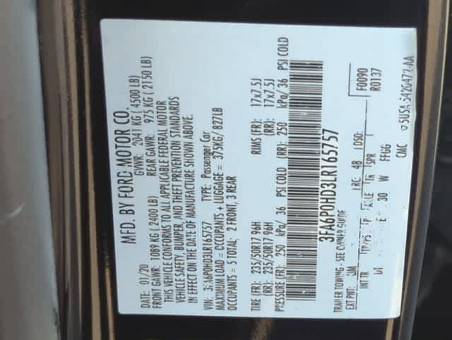 Used 2020 Ford Fusion SE FWD image 33