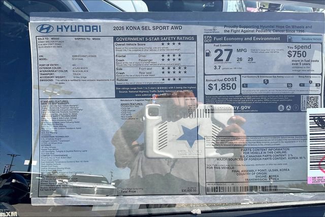 New 2026 Hyundai Kona SEL Sport image 13