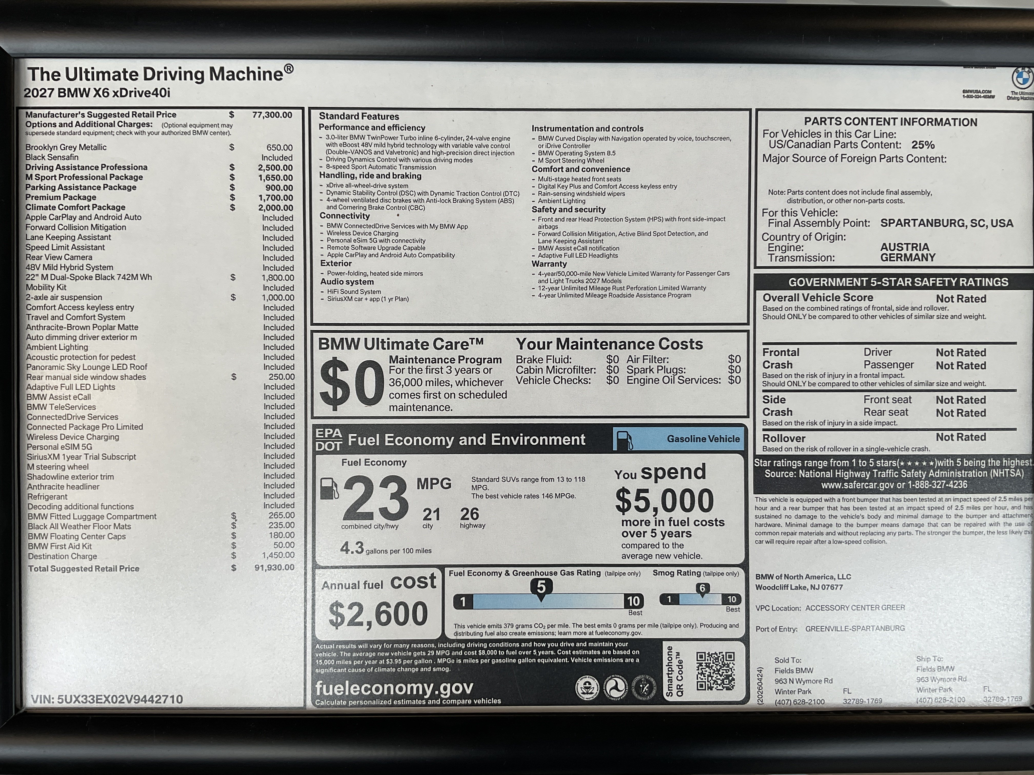 New 2027 BMW X6 xDrive40i AWD/4WD image 38