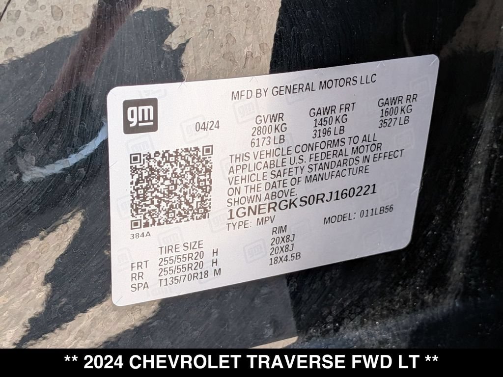 Used 2024 Chevrolet Traverse LT w/ Enhanced Driving Package FWD image 27