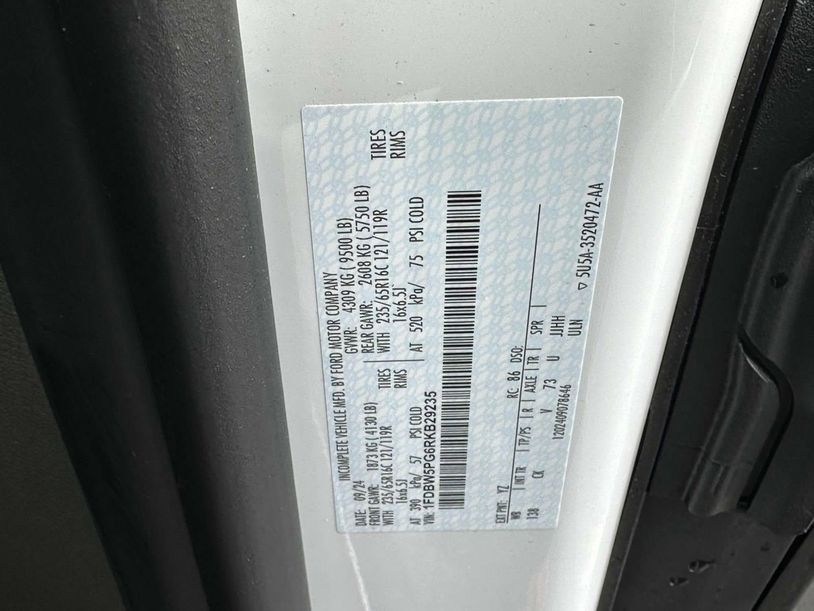 New 2024 Ford Transit 350 w/ Interior Upgrade Package RWD image 20