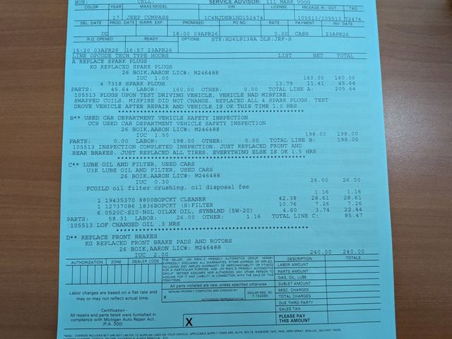 Used 2017 Jeep Compass High Altitude AWD/4WD image 33