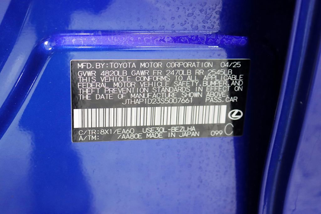 Used 2025 Lexus IS 500 w/ Accessory Package 2 RWD image 39