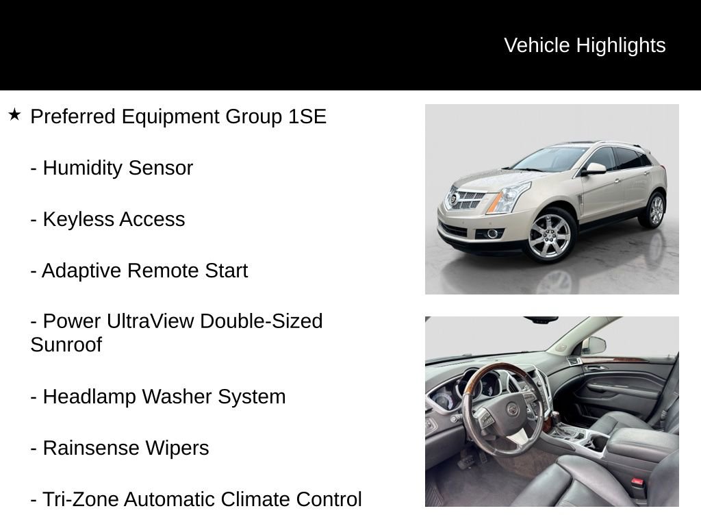 Used 2012 Cadillac SRX Premium w/ LPO, Protection Package image 11