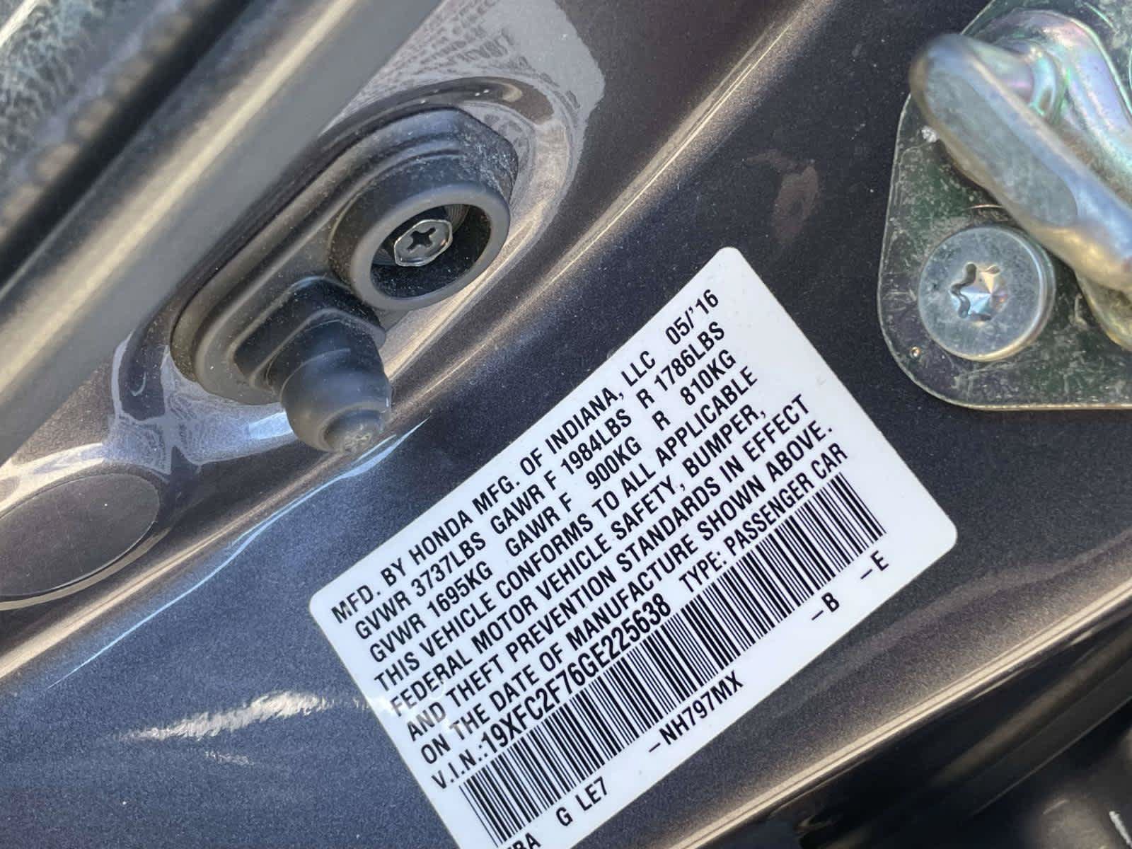 Used 2016 Honda Civic EX image 15