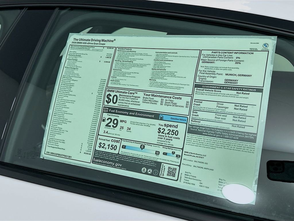 New 2026 BMW 430i xDrive w/ M Sport Package image 12