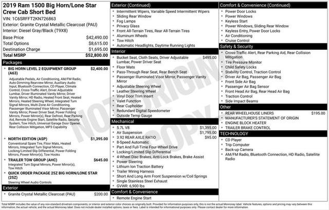 Certified 2019 RAM 1500 Big Horn AWD/4WD video 3