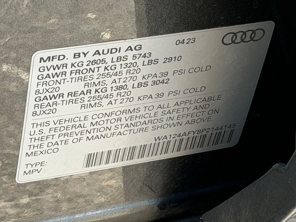Certified 2023 Audi SQ5 Premium Plus w/ Premium Plus Package AWD/4WD image 9