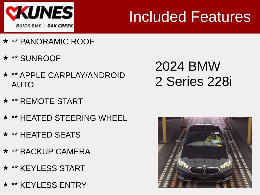 Used 2024 BMW 228i Gran Coupe w/ Convenience Package image 2