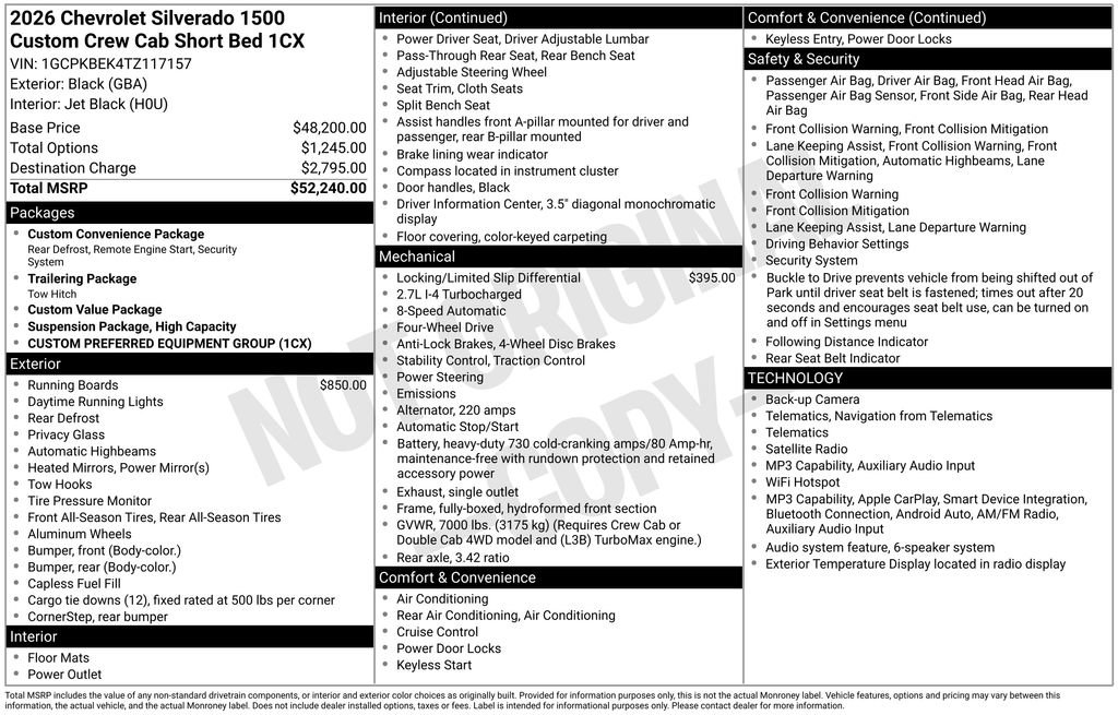 Used 2026 Chevrolet Silverado 1500 Custom AWD/4WD image 25
