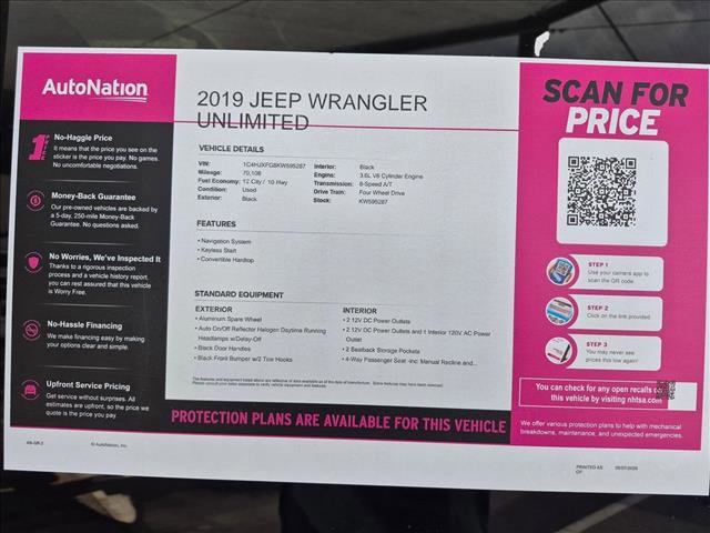Used 2019 Jeep Wrangler Unlimited Rubicon w/ Dual Top Group AWD/4WD image 24