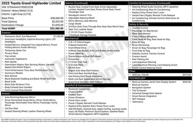 Used 2025 Toyota Grand Highlander FWD image 4