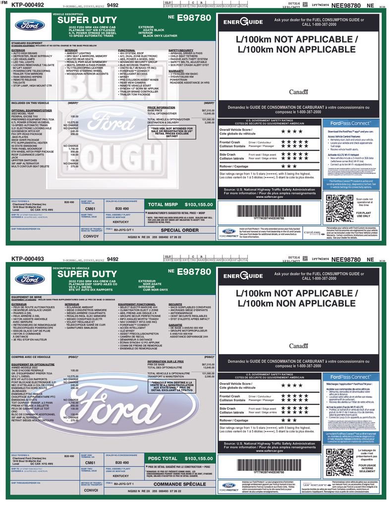 Used 2022 Ford F250 Platinum image 47