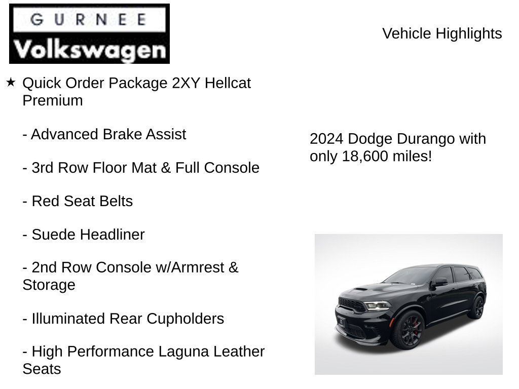 Used 2024 Dodge Durango SRT Hellcat AWD/4WD image 8