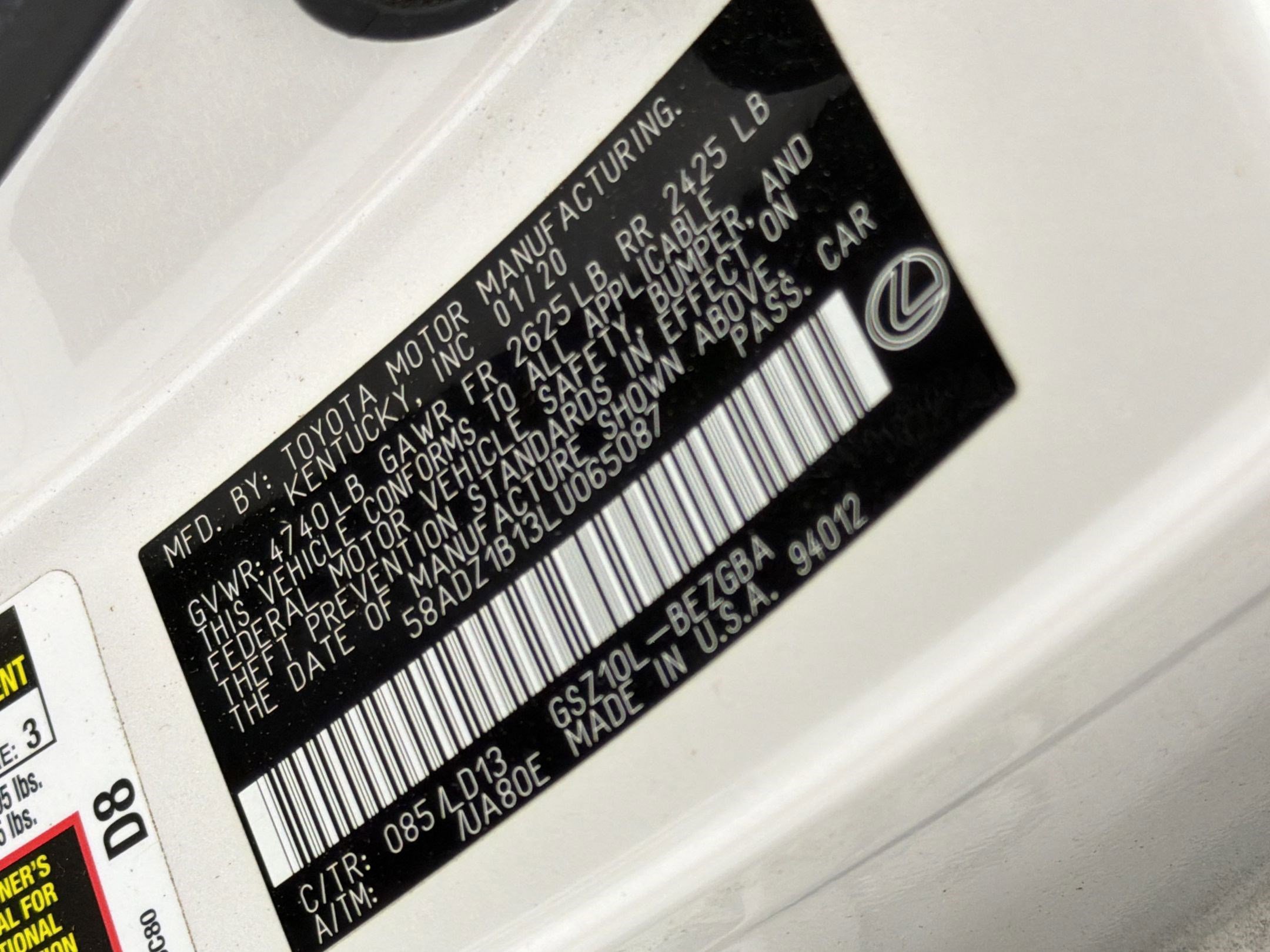 Used 2020 Lexus ES 350 w/ Premium Package FWD image 31